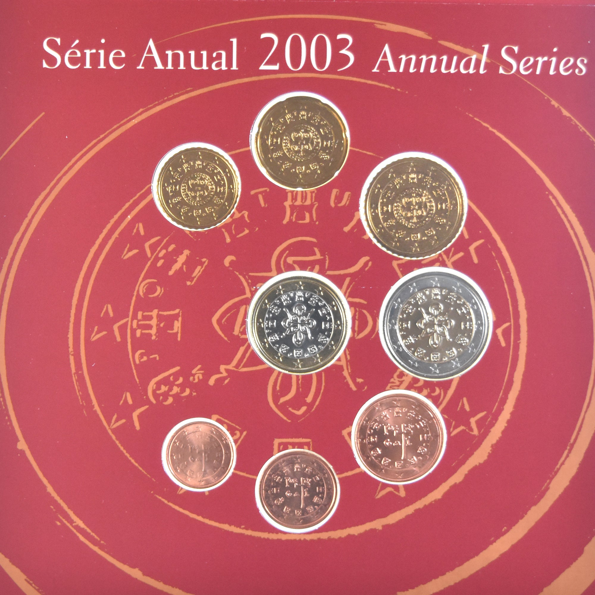 Portugal, Set Euros, 2003, BU, MS(65-70)