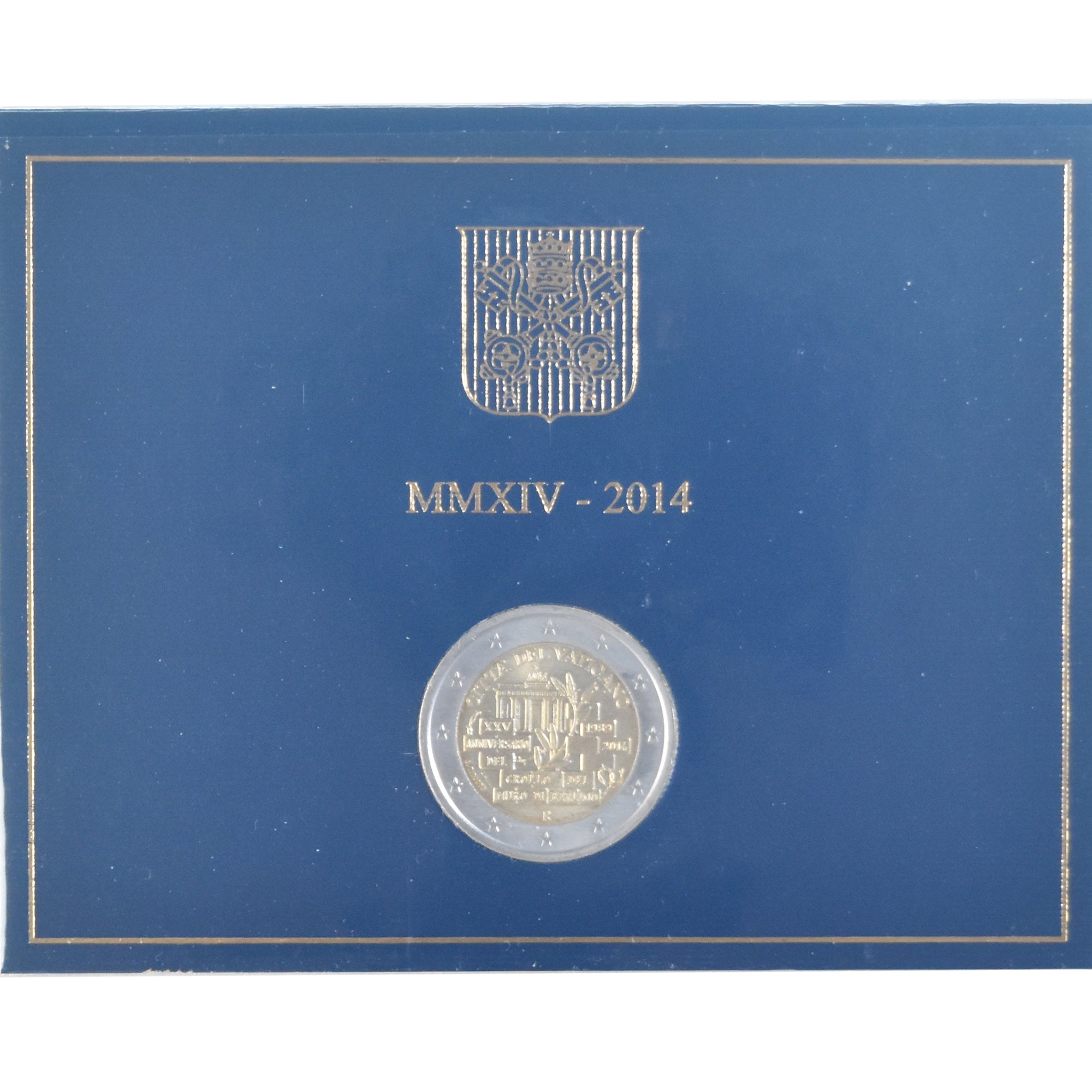 Vaticano, 2 Euro, chute du mur, 2014, Rome, Pape François, BU, FDC