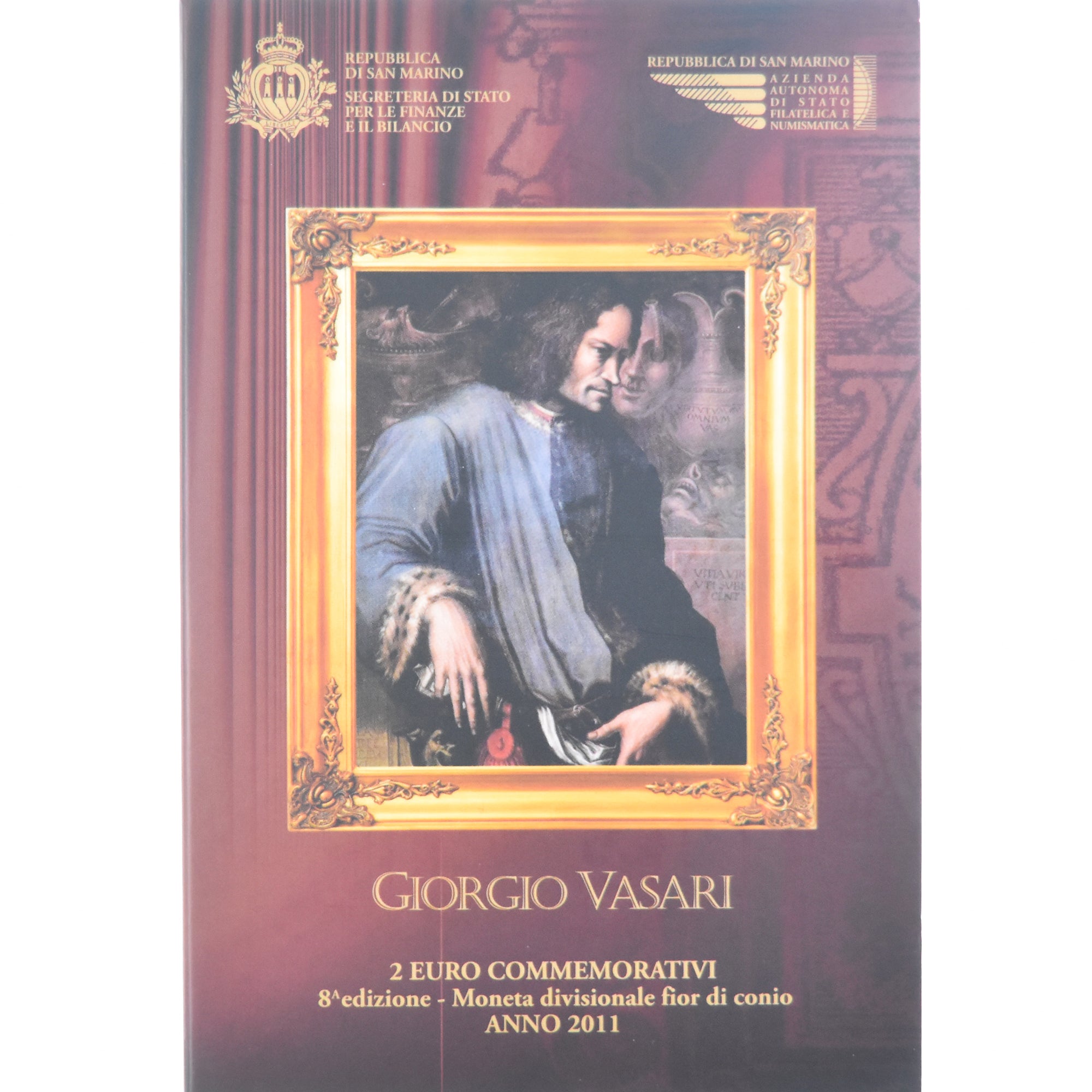 Saint Marin , 2 Euro, Giorgo Vasari, 2011, Rome, FDC, Bimétallique