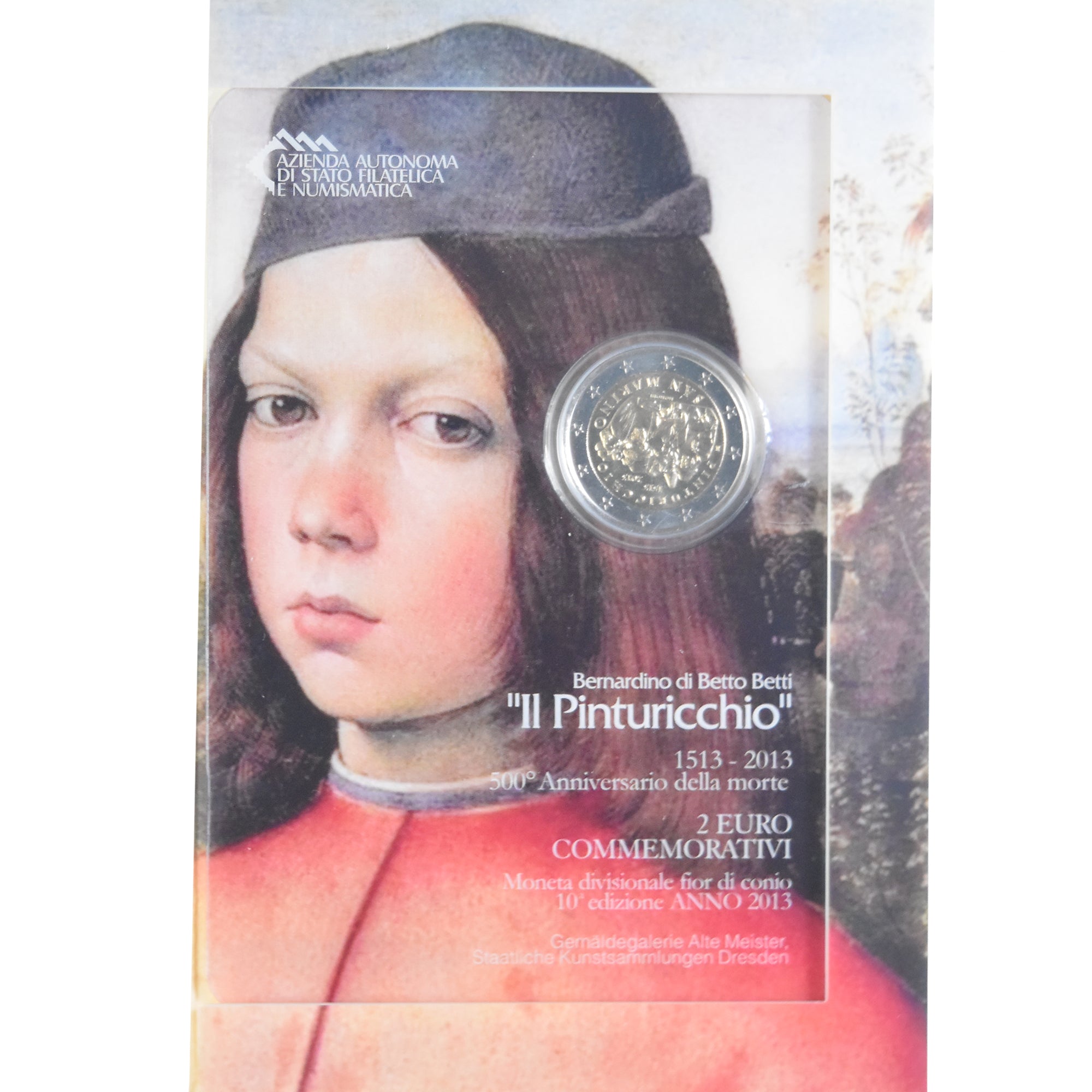 San Marino, 2 Euro, Il Pinturicchio, 2013, Rome, FDC, Bi-metallico