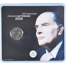 France, 2 Euro, François Mitterrand, 2016, BU, MS(65-70), Bi-Metallic