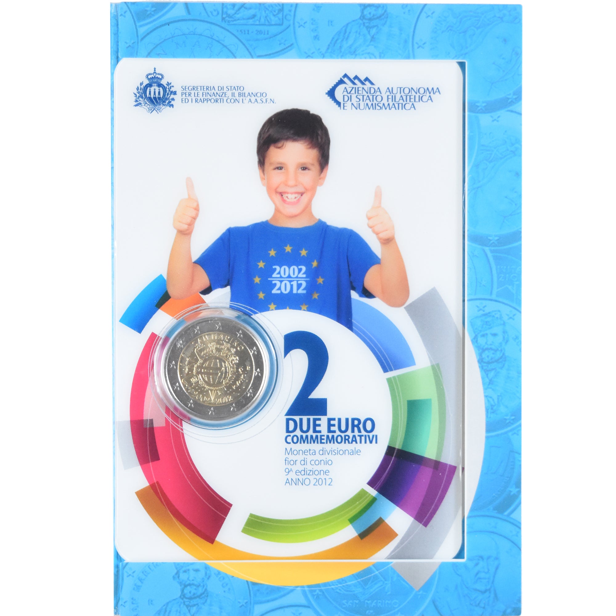 San Marino, 2 Euro, 10 ans de l'euro, 2012, Rome, Special Unc., MS(65-70)