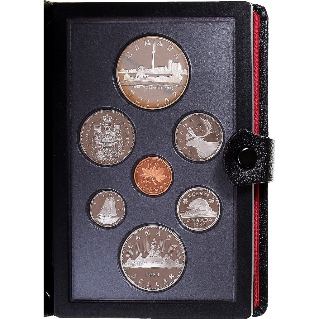 Munten, Canada, Set, 1984, Royal Canadian Mint, Set 7 Monnaies.BE, FDC, n.v.t.