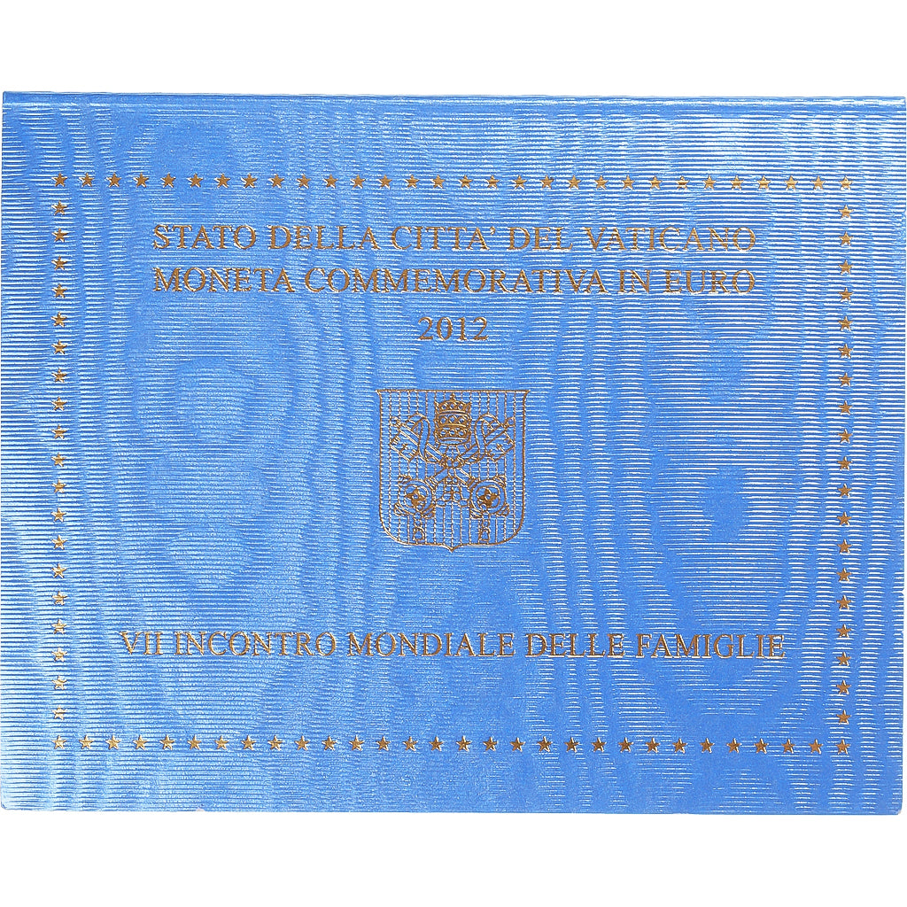 Vaticano, 2 Euro, 2012, Rome, 7ème rencontre mondiale de la Famille, FDC