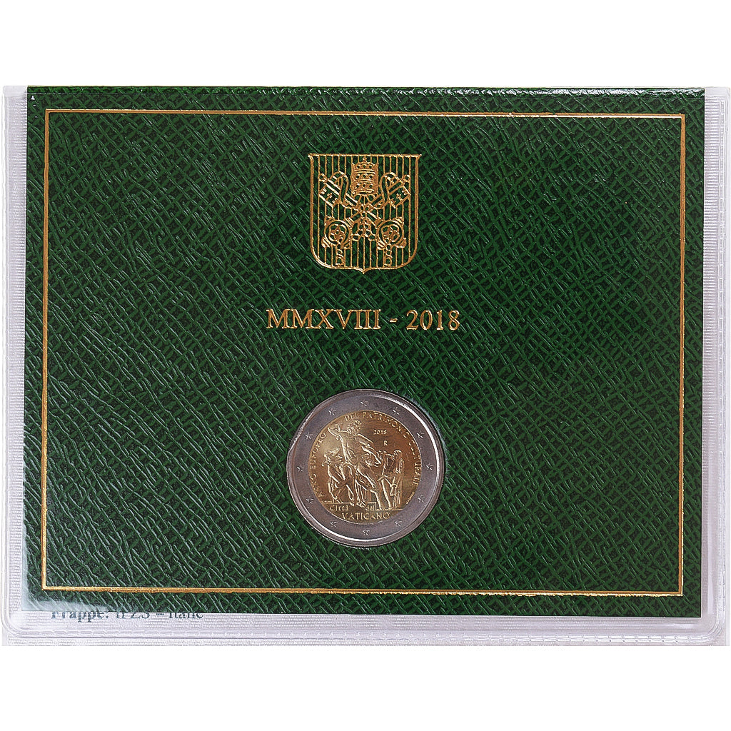 Vaticano, 2 Euro, année européenne du patrimoine culturel, 2018, Rome, Pape