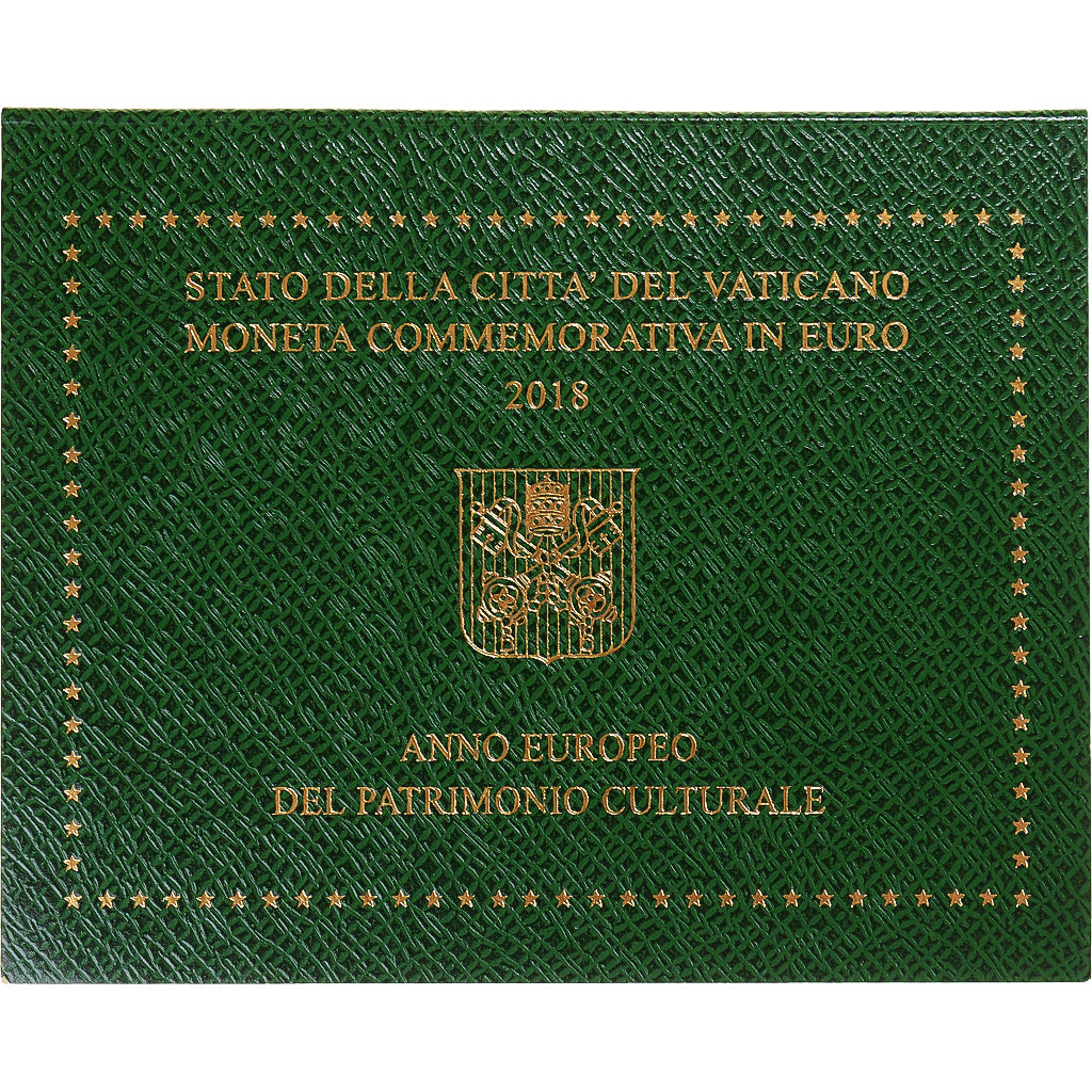 Vaticano, 2 Euro, année européenne du patrimoine culturel, 2018, Rome, Pape