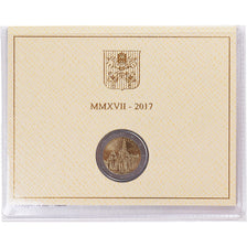 Vatican, 2 Euro, Fatima apparitions, 2017, Rome, MS(65-70), Bi-Metallic