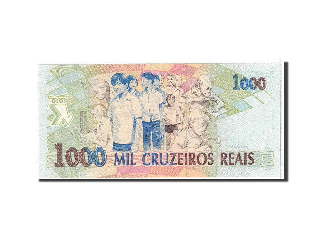 Brazil, 1000 Cruzeiros Reais, 1993, KM:240, UNC(65-70)