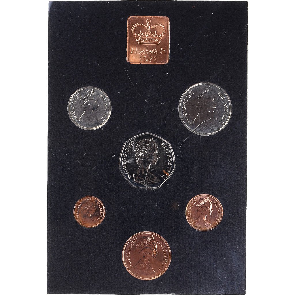 Coin, Great Britain, Set 6 Monnaies, 1971, British Royal Mint, Great Britain and