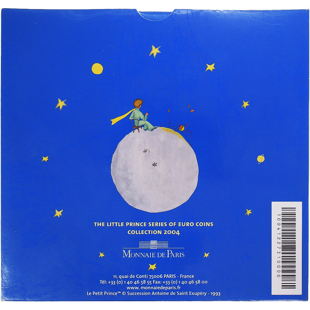 France, Monnaie de Paris, Euro-Set, Le Petit Prince, 2004, MS(65-70)