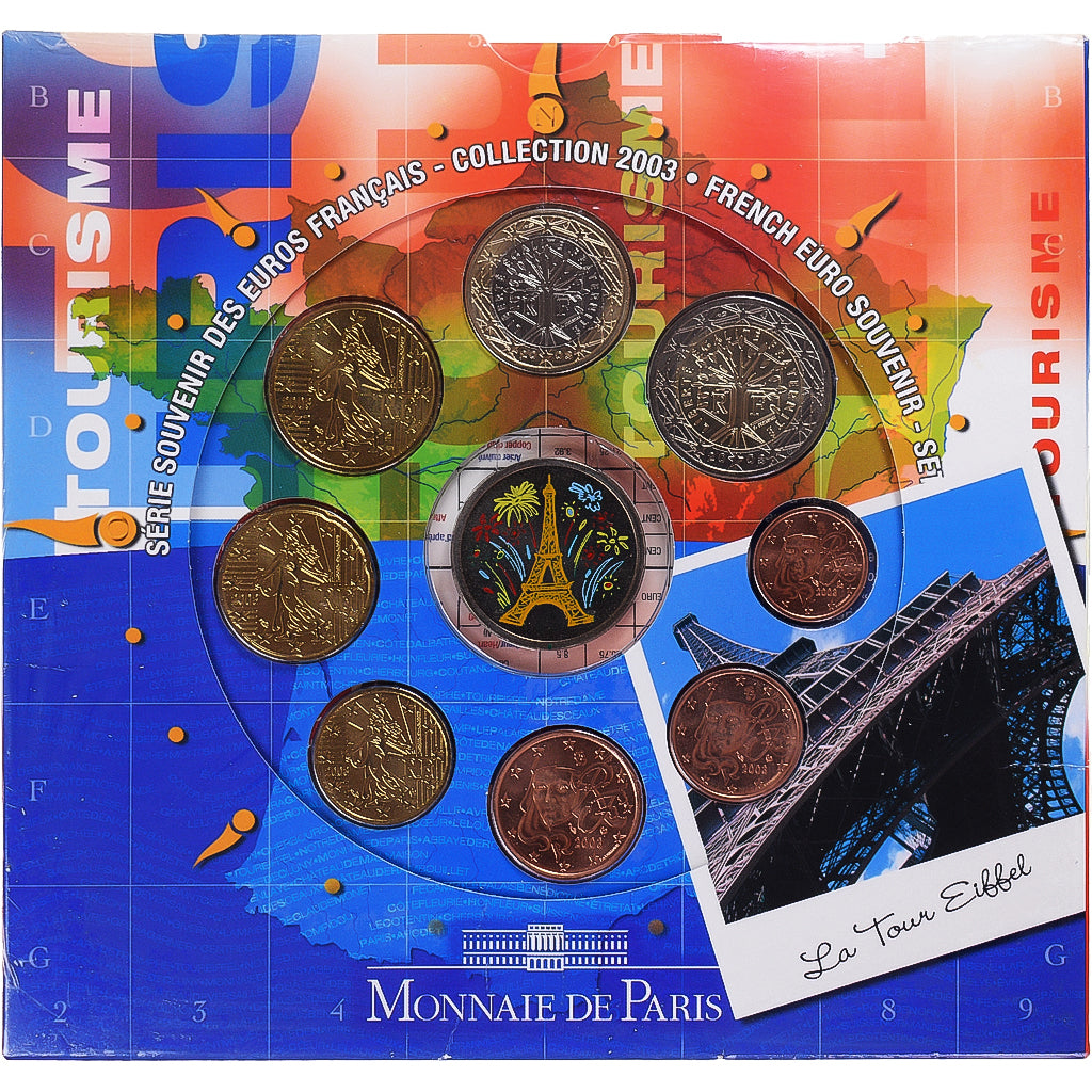 France, Set, La Tour Eiffel, 2003, Paris, BU, MS(65-70)