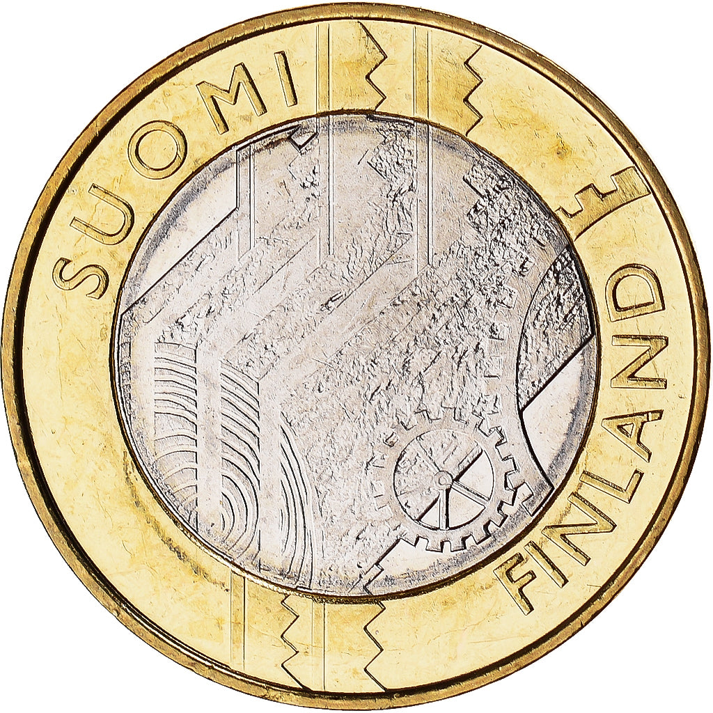 Finlandia, 5 Euro, 2011, Vantaa, SC, Bimetálico, KM:160