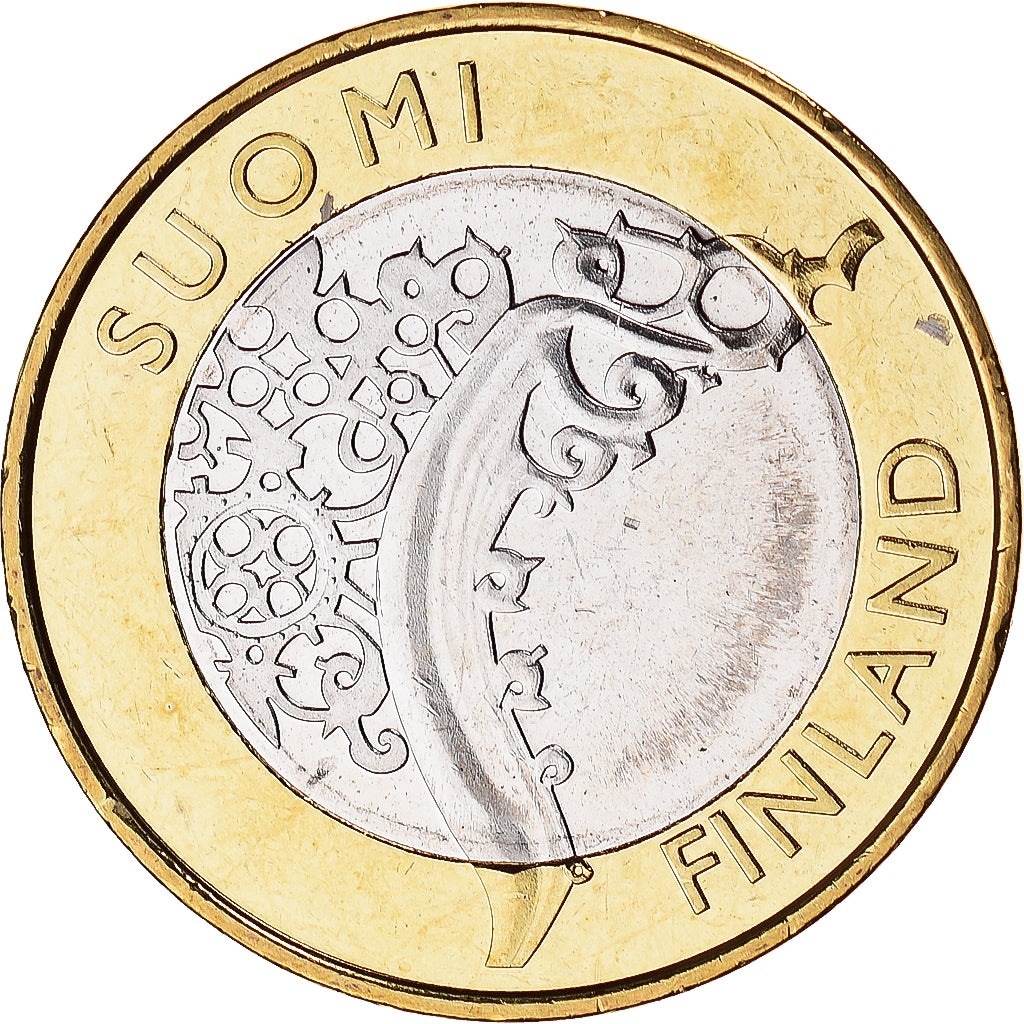 Finlândia, 5 Euro, Provinces - Finland proper, 2010, Vantaa, MS(63)