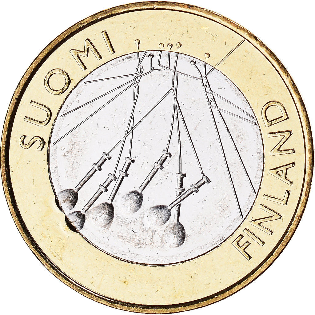 Finlande, 5 Euro, 2010, Vantaa, SPL, Bimétallique, KM:156