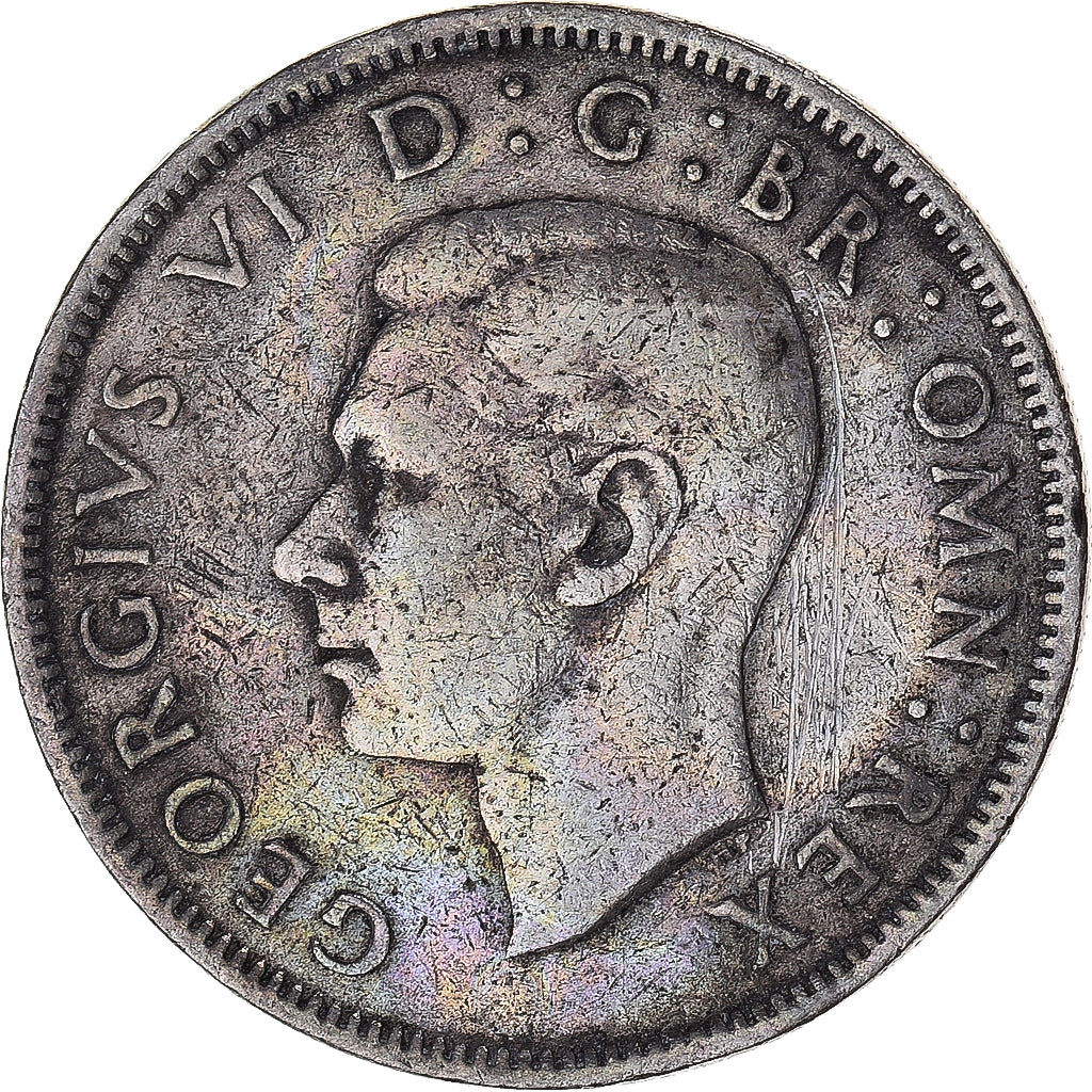 Münze, Großbritannien, George VI, Florin, Two Shillings, 1949, SS