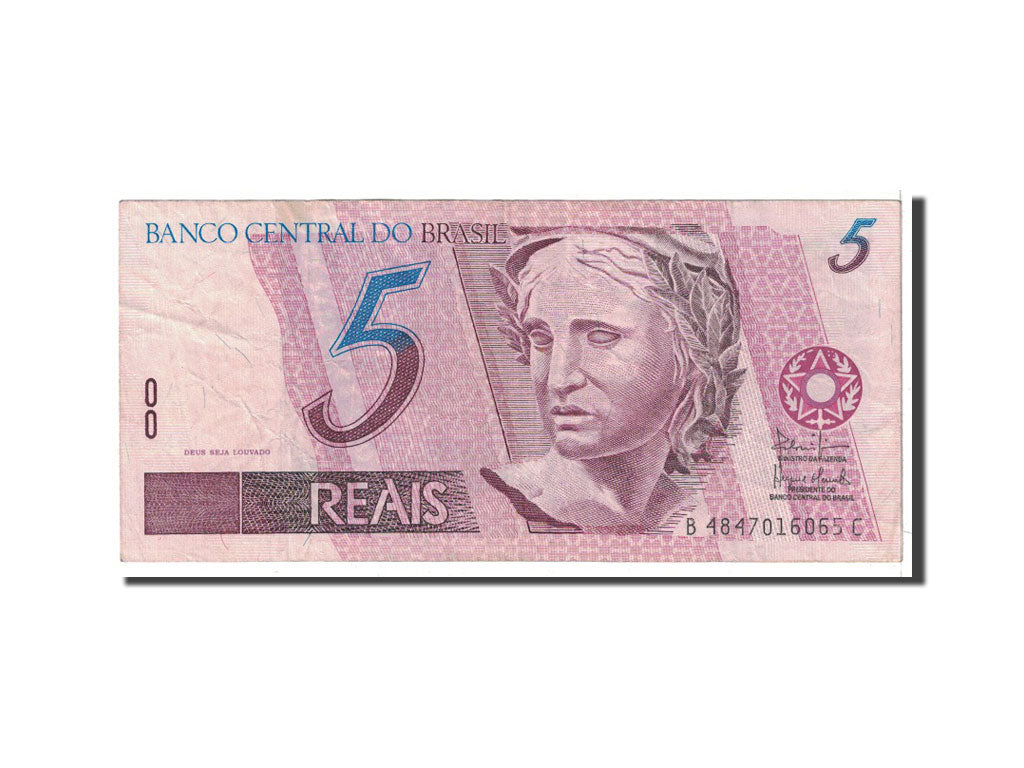 Banknote, Brazil, 5 Reais, 2003, Undated, KM:252, EF(40-45)