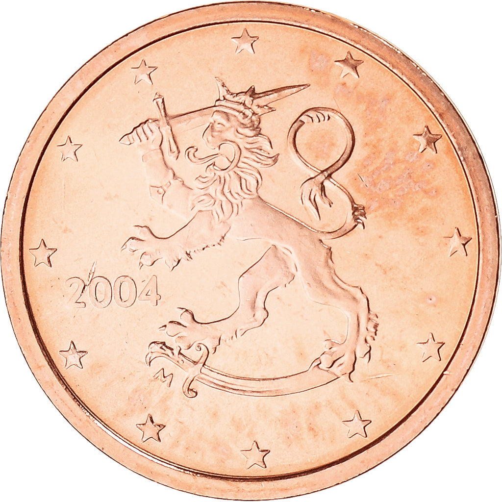 Coin, Finland, 2 Euro Cent, 2004, Vantaa, MS(63), Copper Plated Steel, KM:99