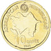 Coin, Azerbaijan, 10 Qapik, 2021, MS(63), Acier plaqué laiton