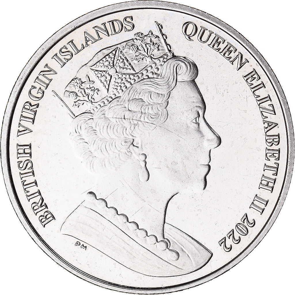 Coin, BRITISH VIRGIN ISLANDS, Dollar, 2022, Two Portraits., MS(63)