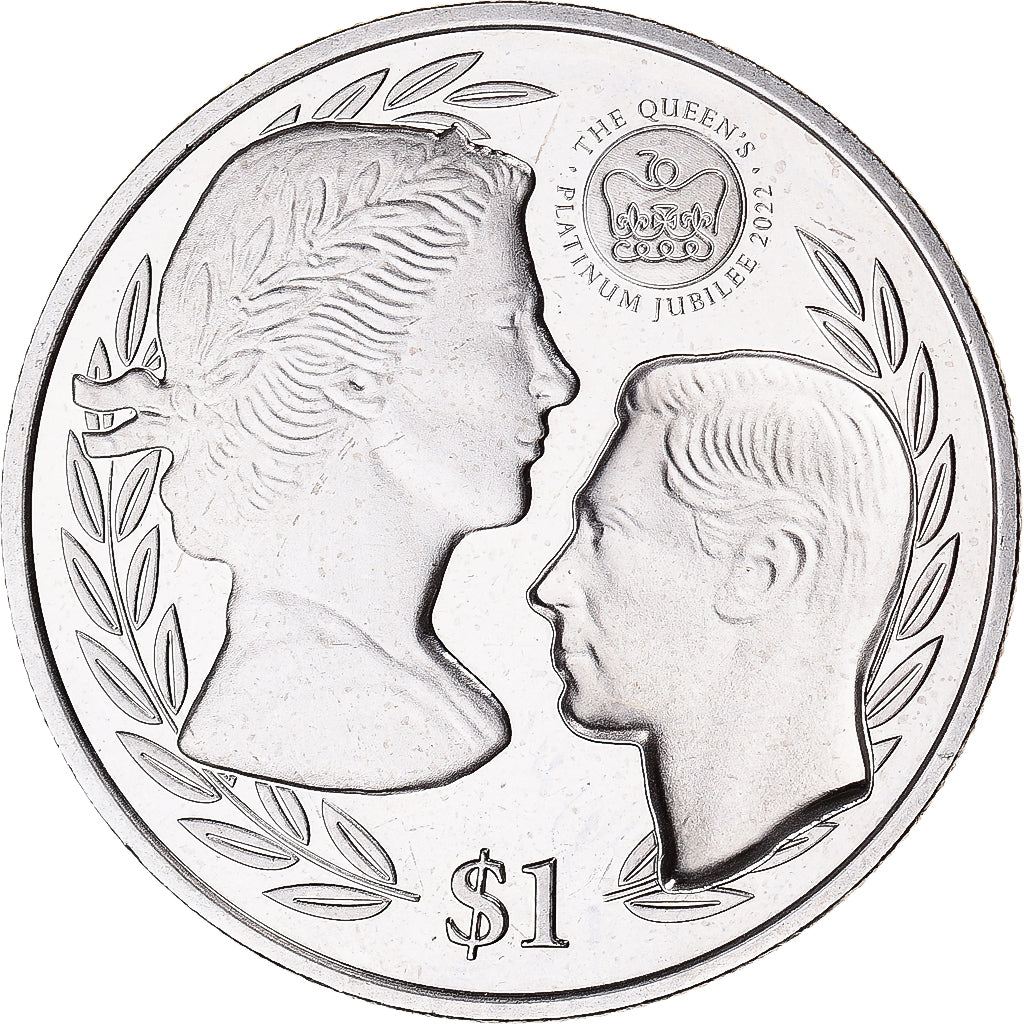 Coin, BRITISH VIRGIN ISLANDS, Dollar, 2022, Two Portraits., MS(63)