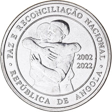 Moeda, Angola, 200 Kwanzas, 2022, Paix et Réconciliation., MS(63), Ferro