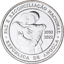 Moneda, Angola, 200 Kwanzas, 2022, Paix et Réconciliation., SC, Níquel chapado