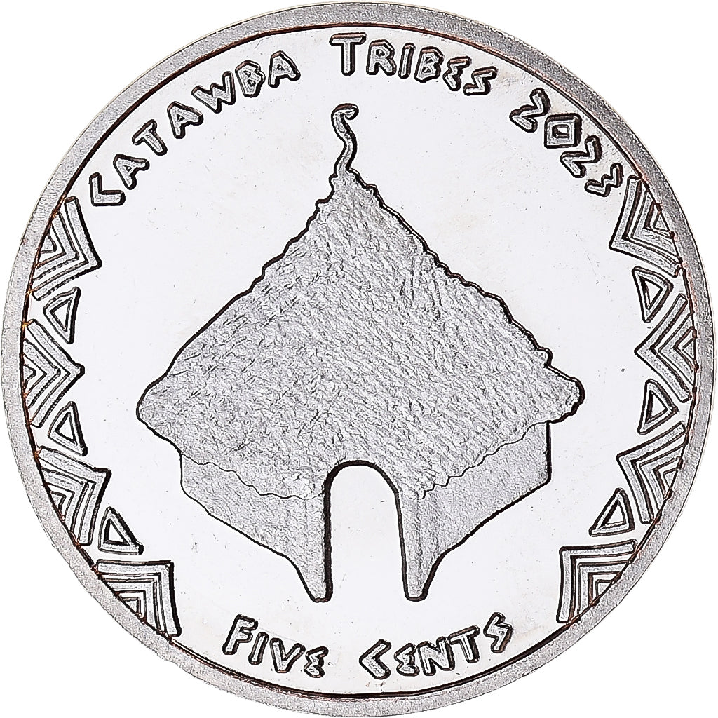 Coin, United States, 5 Cents, 2023, Catawba tribes.BE, MS(63), Cupronickel