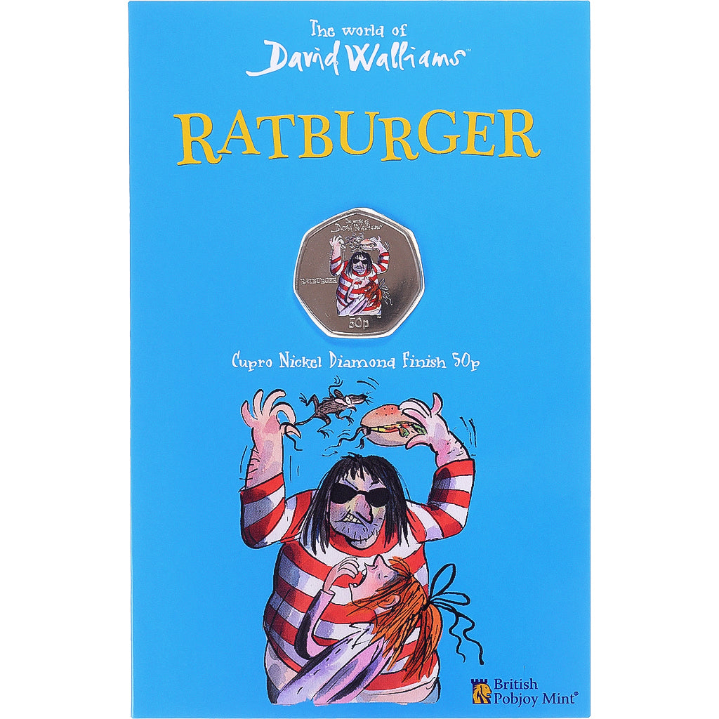 Coin, Gibraltar, 50 Pence, 2022, Pobjoy Mint, RATBURGER.BU, MS(65-70)