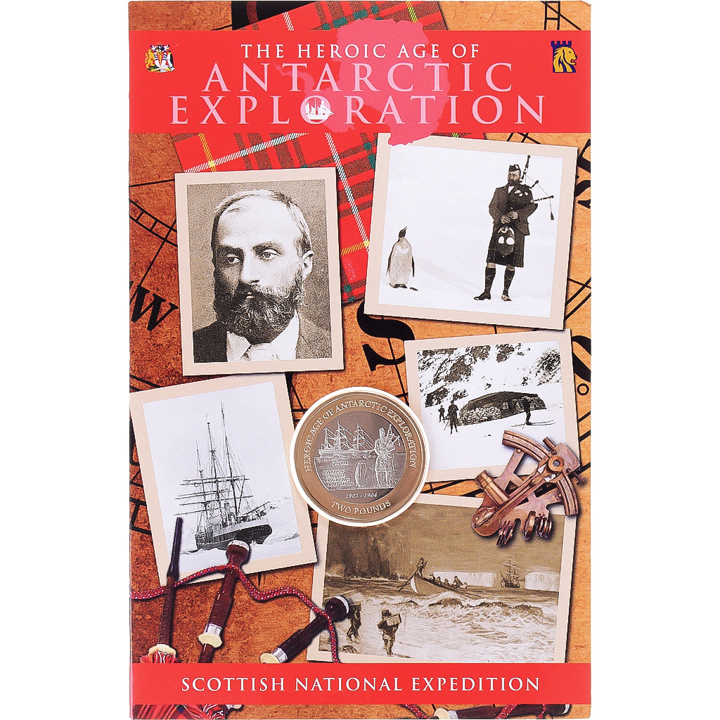 Coin, British Antarctic Territory, 2 Pounds, 2022, Pobjoy Mint, Navire Scotia