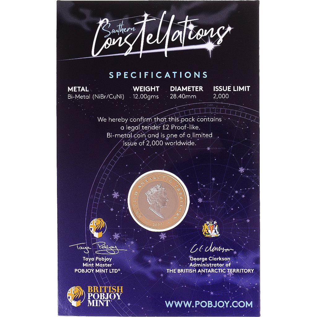 Munten, British Antarctic Territory, 2 Pounds, 2022, Pobjoy Mint