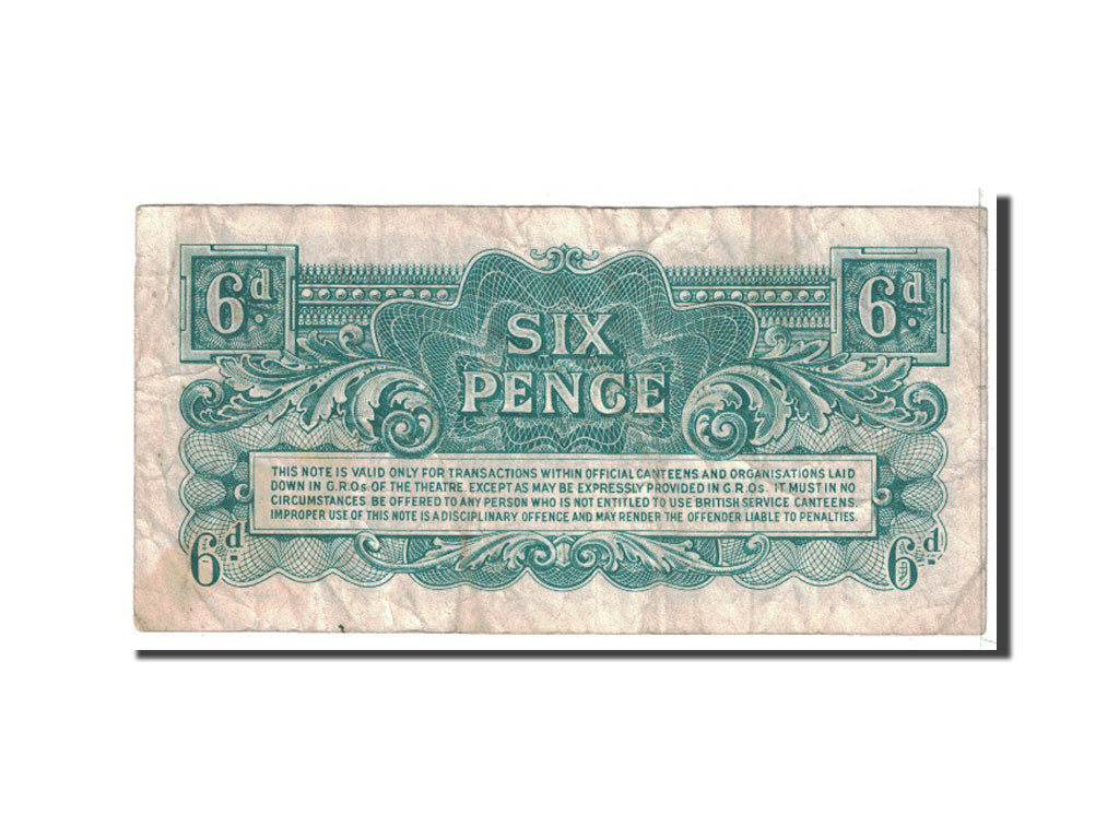 Grande-Bretagne, 6 Pence, 1948, KM:M17b, TB