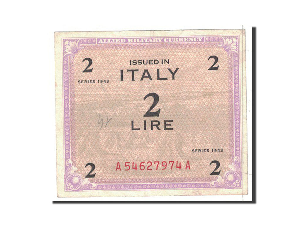 Italy, 2 Lire, 1943, KM:M11a, EF(40-45)