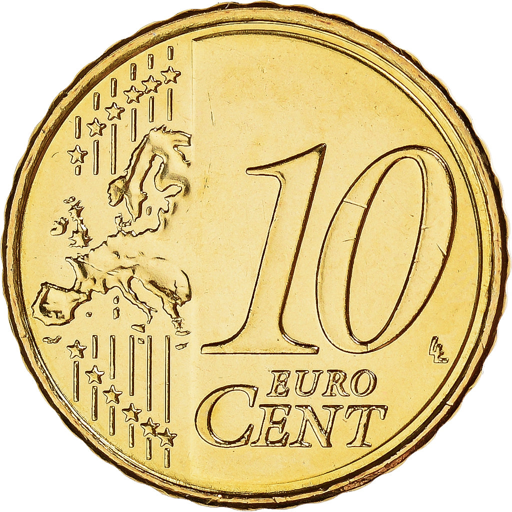 Finlandia, 10 Euro Cent, 2009, Vantaa, FDC, Latón, KM:126