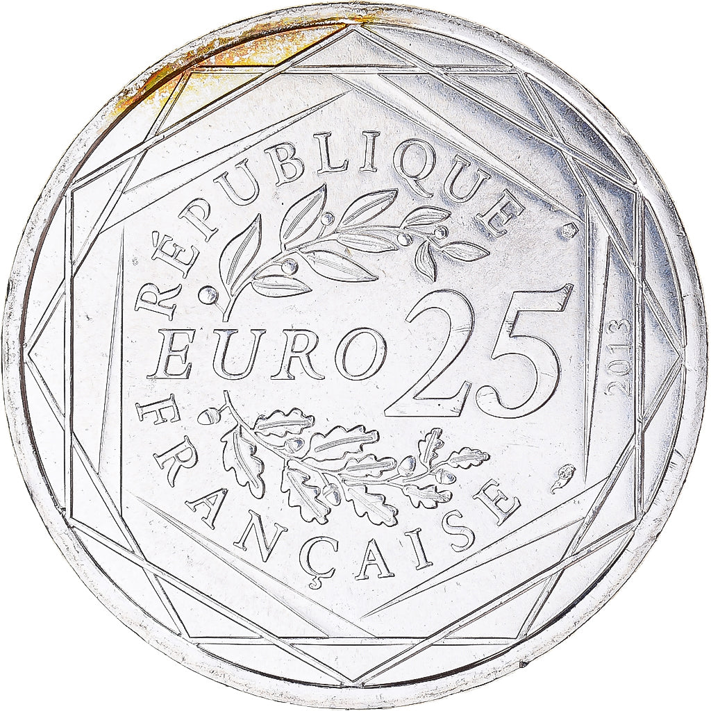 France, 25 Euro, 2013, Respect., MS(63), Silver, Gadoury:EU 650