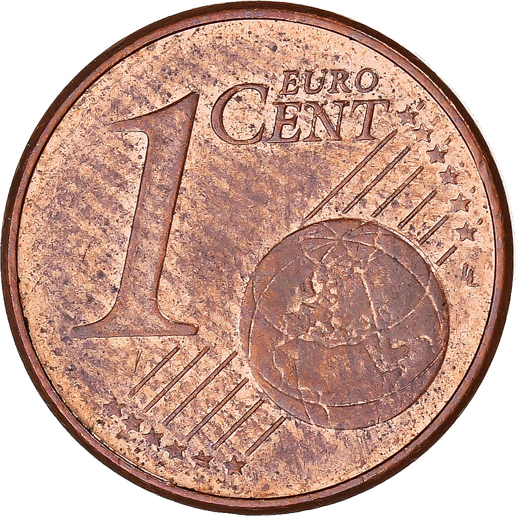 GERMANIA - REPUBBLICA FEDERALE, Euro Cent, 2005, Stuttgart, BB, Acciaio placcato