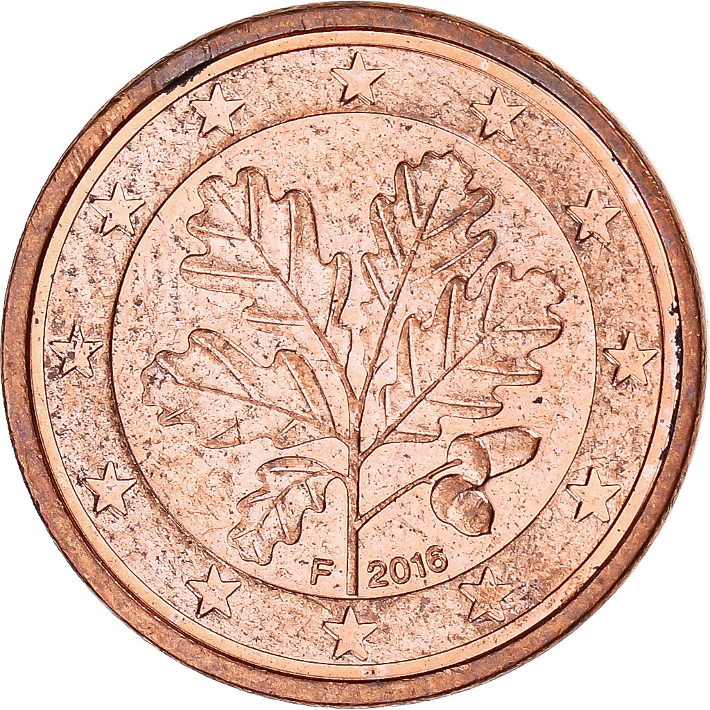 GERMANIA - REPUBBLICA FEDERALE, Euro Cent, 2016, Stuttgart, BB, Acier plaqué