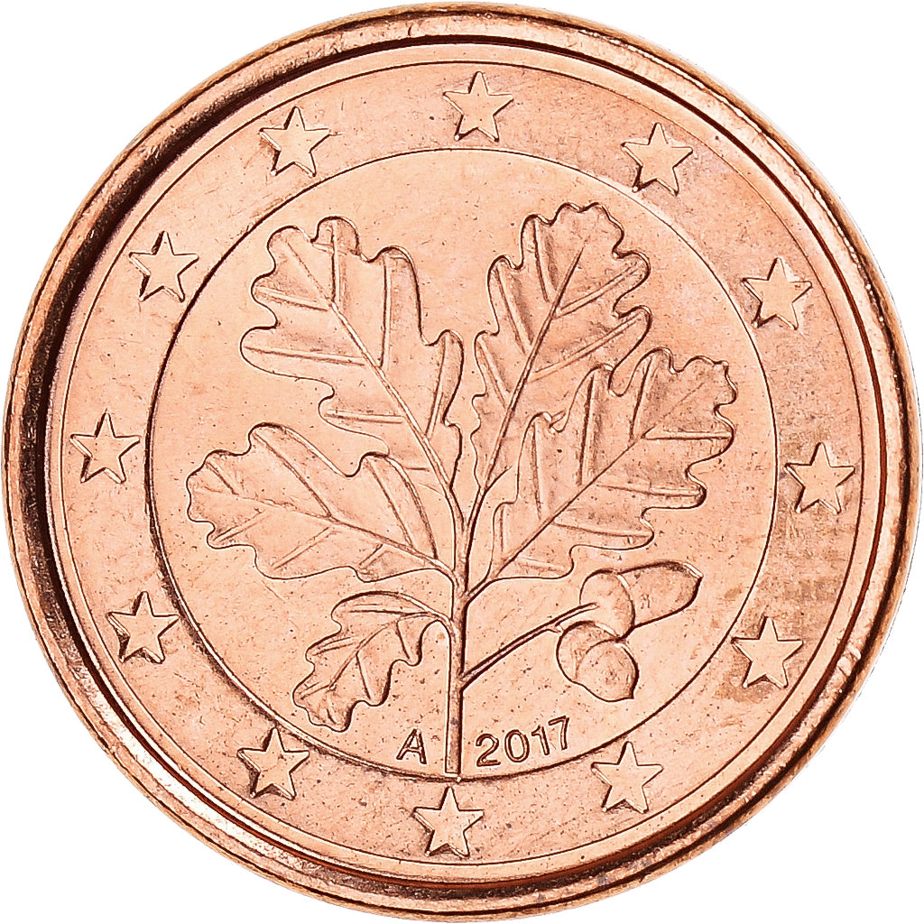 GERMANY - FEDERAL REPUBLIC, Euro Cent, 2017, Berlin, MS(63), Acier plaqué