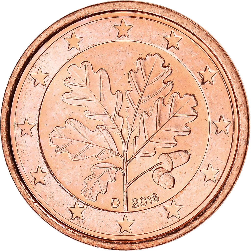 GERMANIA - REPUBBLICA FEDERALE, Euro Cent, 2018, Munich, SPL, Acier plaqué