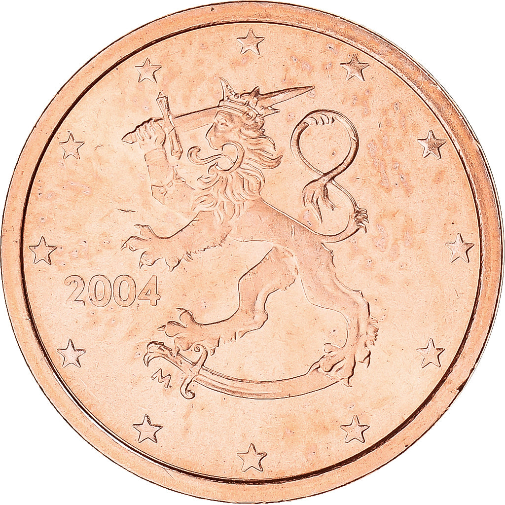 Finlandia, 2 Euro Cent, 2004, FDC, FDC, Cobre chapado en acero, KM:99