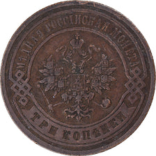 Coin, Russia, Nicholas II, 3 Kopeks, 1903, Saint-Petersburg, EF(40-45), Copper