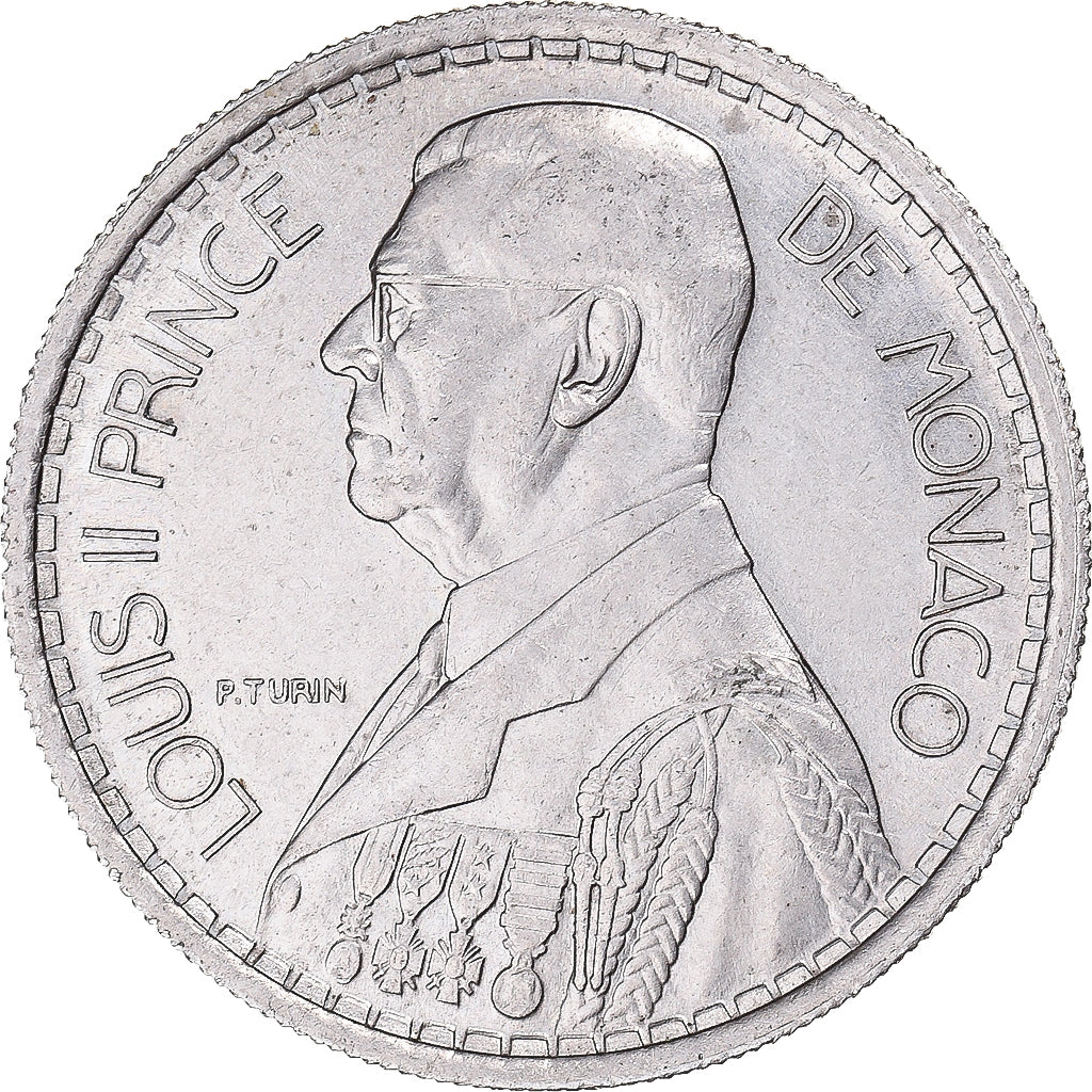 Munten, Monaco, 10 Francs, 1946, ZF+, Cupro-nikkel, KM:123, Gadoury:MC136