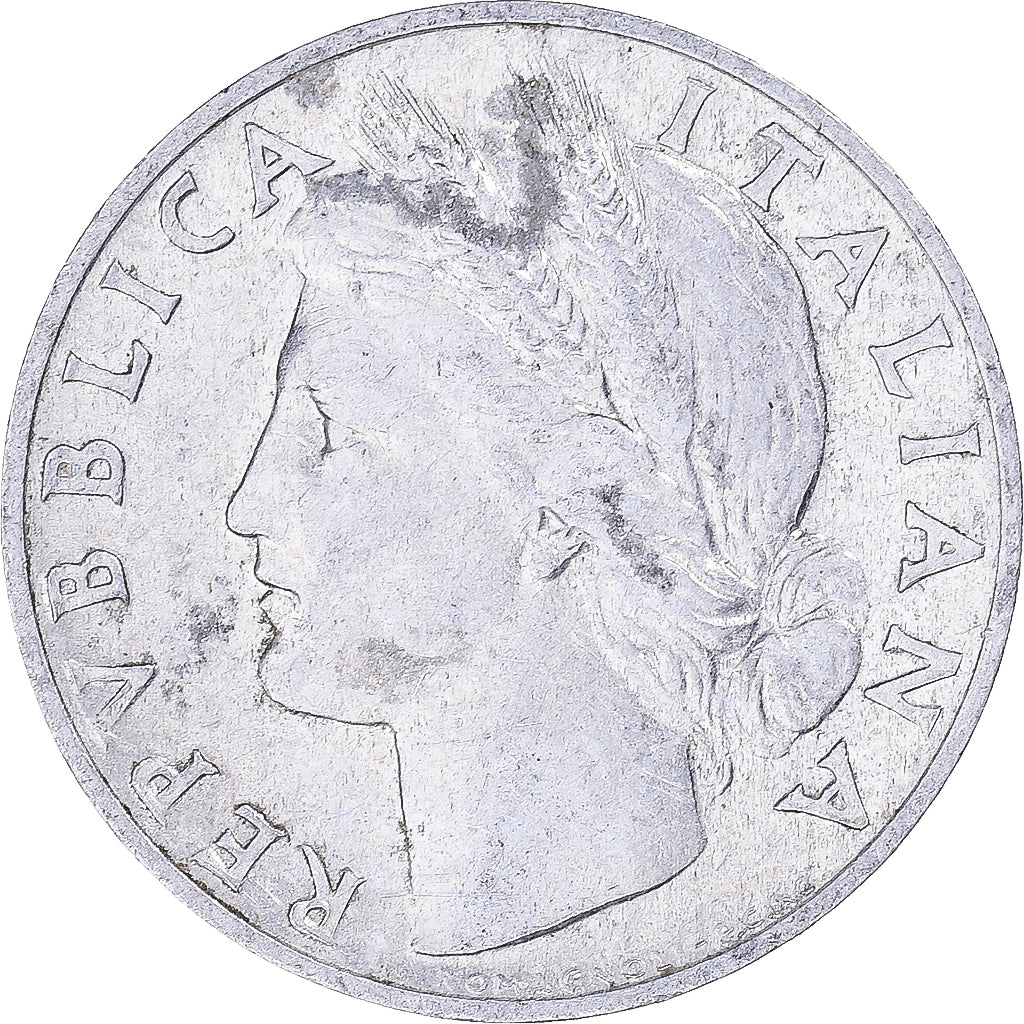Coin, Italy, Lira, 1949, Rome, VF(30-35), Aluminum, KM:87