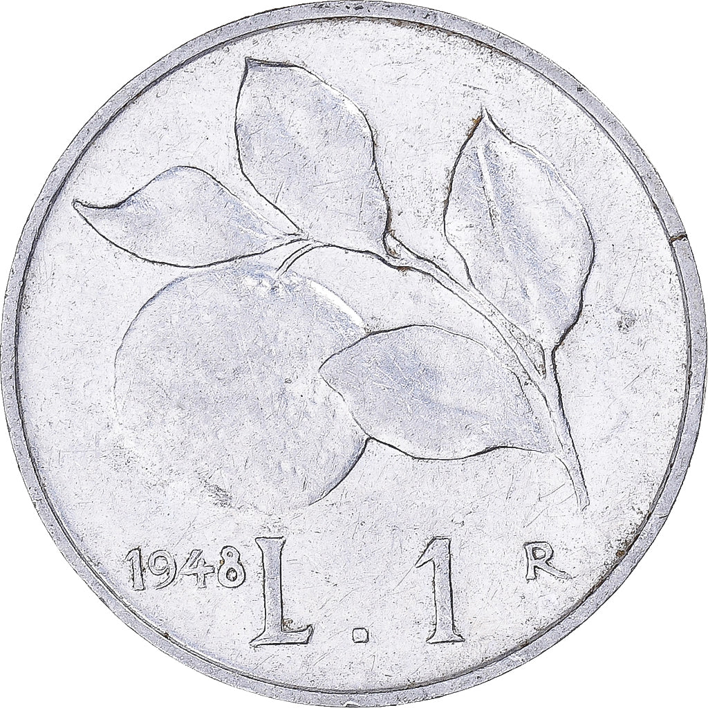 Moeda, Itália, Lira, 1948, Rome, EF(40-45), Alumínio, KM:87