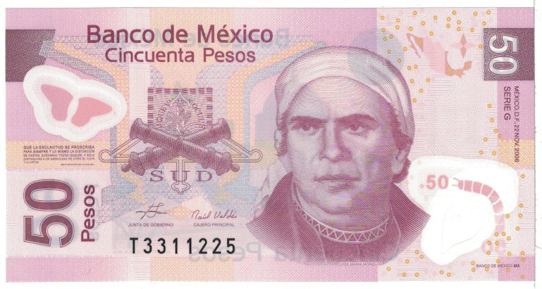 Banknote, Mexico, 50 Pesos, 2006, 2006-11-22, KM:123d, UNC(65-70)