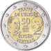 France, 2 Euro, Traité de l'Elysée, 2013, Paris, AU(55-58), Bi-Metallic