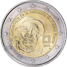 Frankreich, 2 Euro, Abbé Pierre, 2012, Paris, UNZ, Bi-Metallic, KM:1894