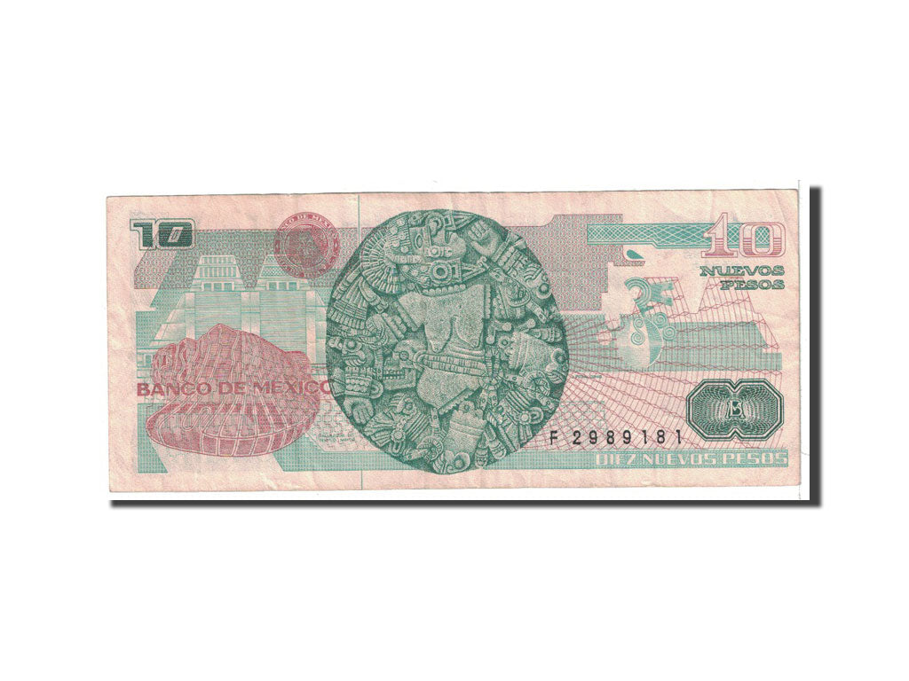Mexico, 10 Nuevos Pesos, 1992, KM:95, 1992-07-31, EF(40-45)