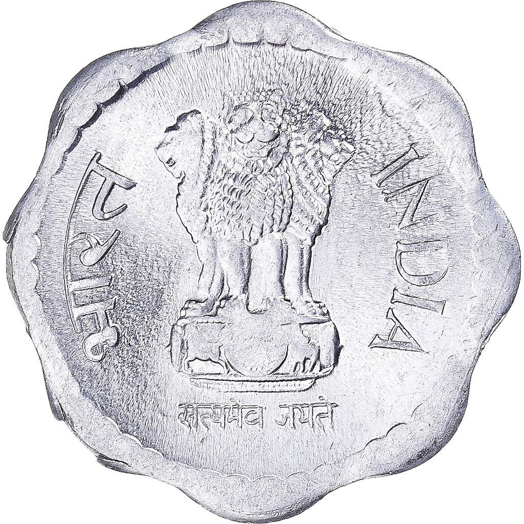 Coin, INDIA-REPUBLIC, 10 Paise, 1986, EF(40-45), Aluminum, KM:39
