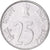 Coin, INDIA-REPUBLIC, 25 Paise, 1998, MS(63), Stainless Steel, KM:54