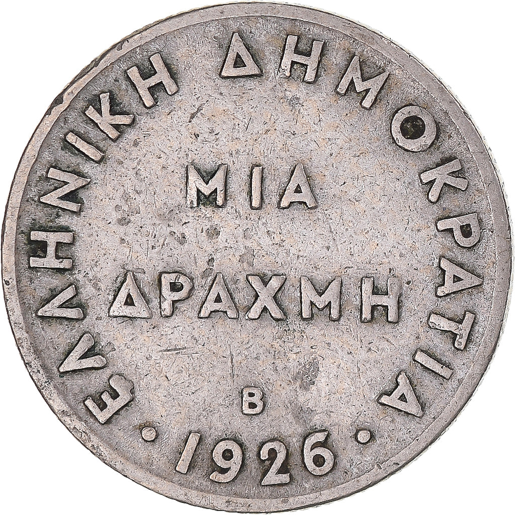 Moeda, Grécia, Drachma, 1926, Vienne, VF(20-25), Cobre-níquel, KM:69